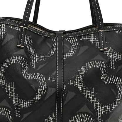 Burberry E Canvas Calfskin Summer Tote Graphite 13 of 13