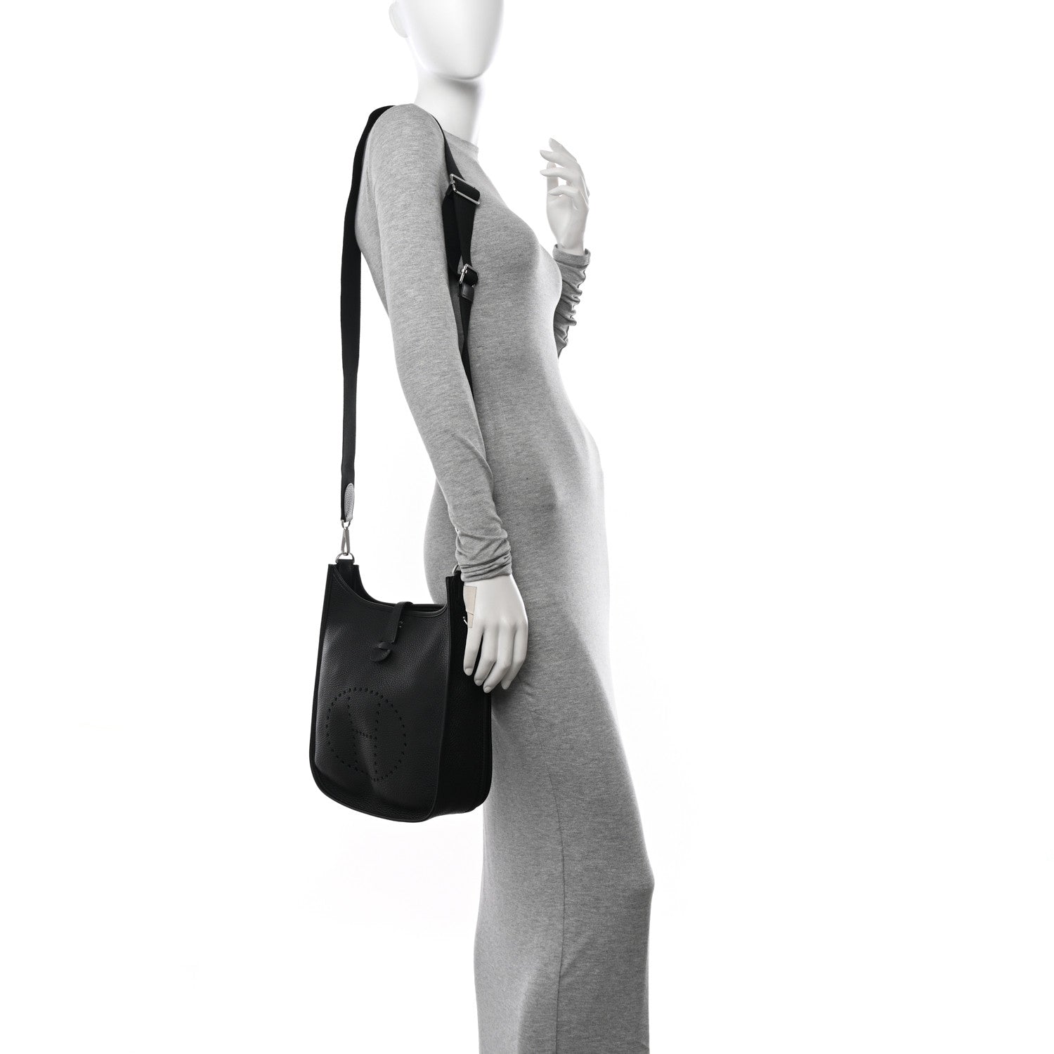 Hermes Taurillon Clemence Evelyne III PM Black 2 of 10