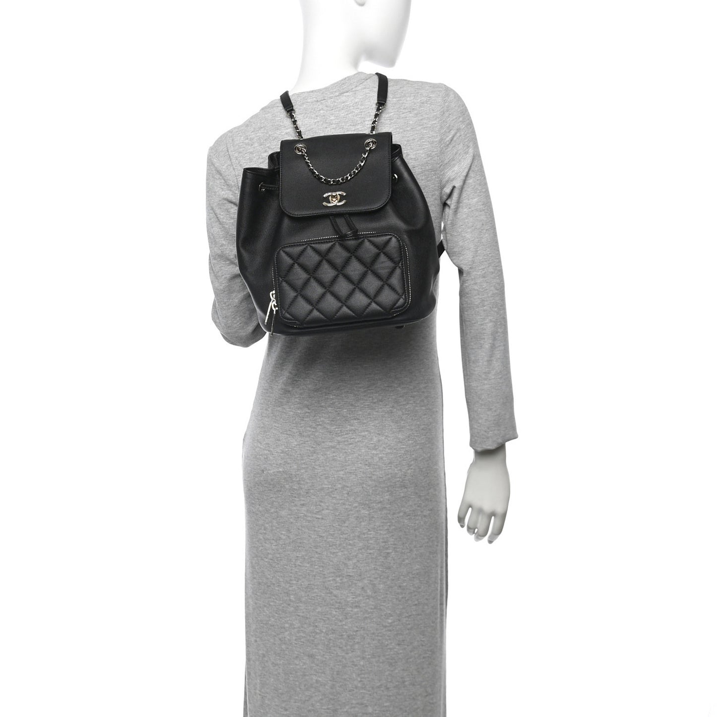 Caviar Quilted Business Affinity Backpack