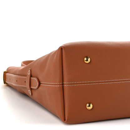 Louis Vuitton Grained Calfskin Low Key Hobo MM Cognac 9 of 10