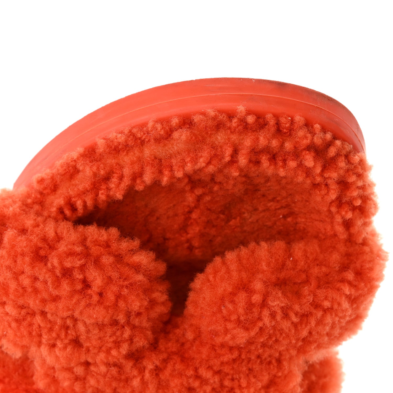 Hermes Woolskin Womens Chypre Sandals 40 Orange 10 of 12