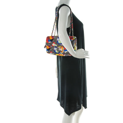 Chanel Nylon Printed Medium Coco Color Flap Multicolor 2 of 8