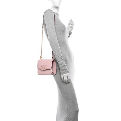 Valentino Garavani Grainy Calfskin Small VSling Shoulder Bag Water Rose 2 of 13