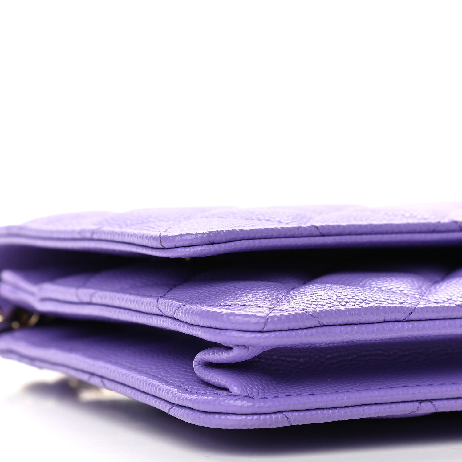 Chanel Caviar Quilted Wallet On Chain WOC Purple 9 of 10