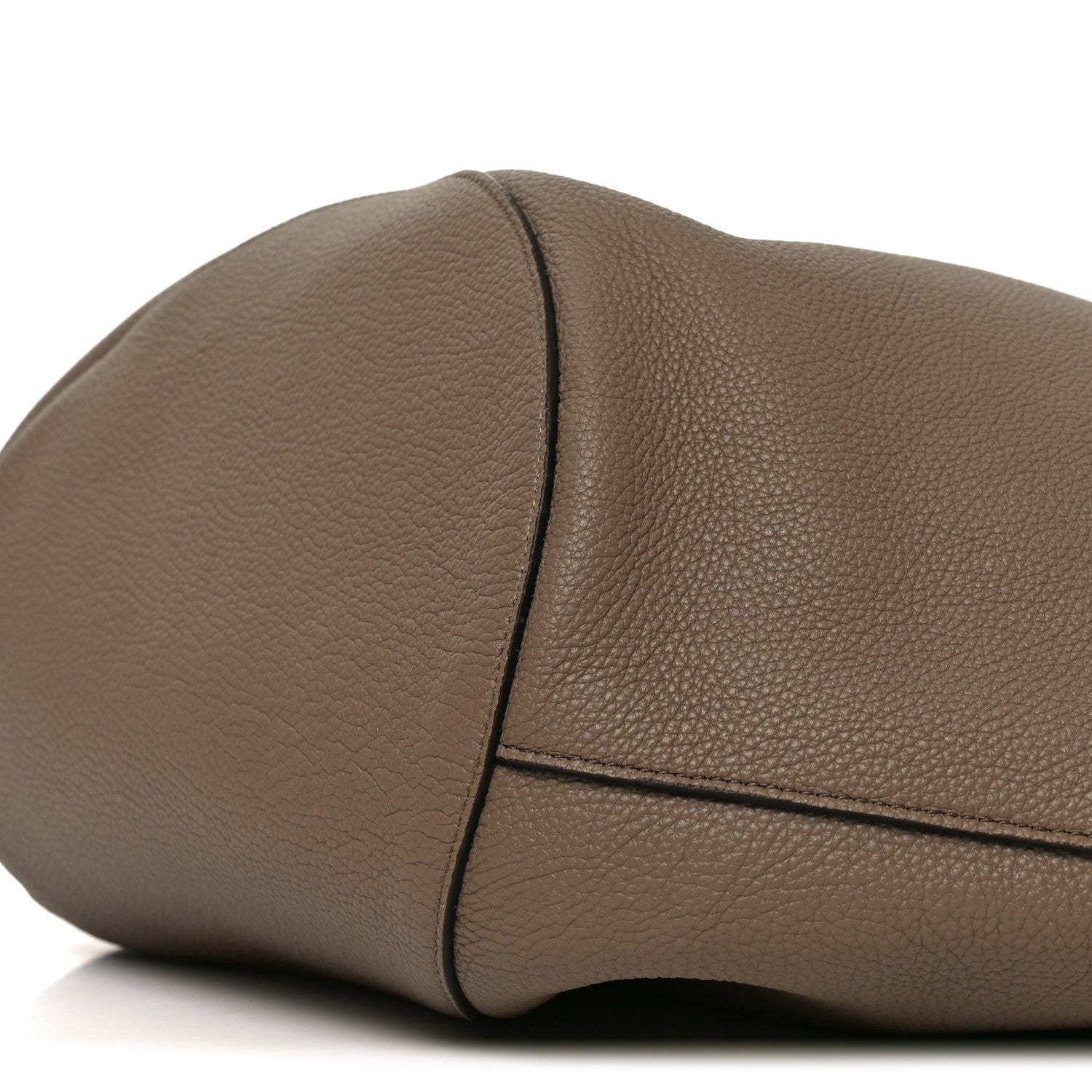 Khaite Pebbled Sport Calfskin Medium Lotus Tote Mokka 10 of 10
