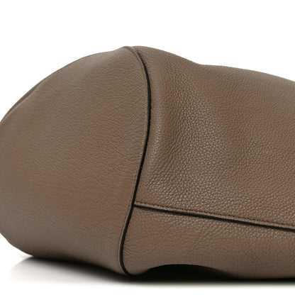 Khaite Pebbled Sport Calfskin Medium Lotus Tote Mokka 10 of 10