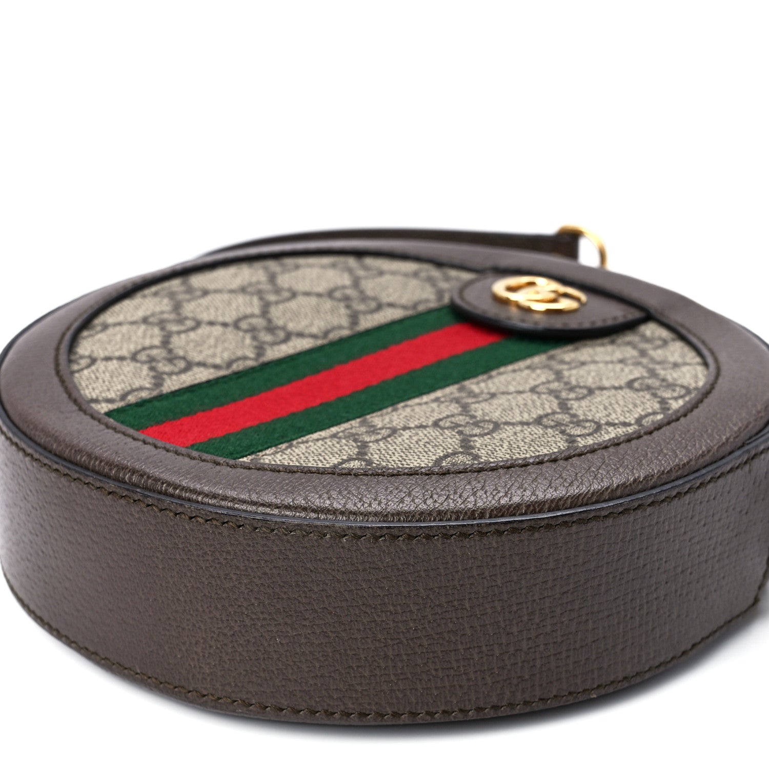 Gucci GG Supreme Monogram Web Mini Ophidia Round Shoulder Bag Brown 13 of 13