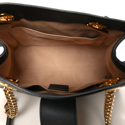Gucci GG Supreme Monogram Bees Small Padlock Tote Beige Oro Black 5 of 10