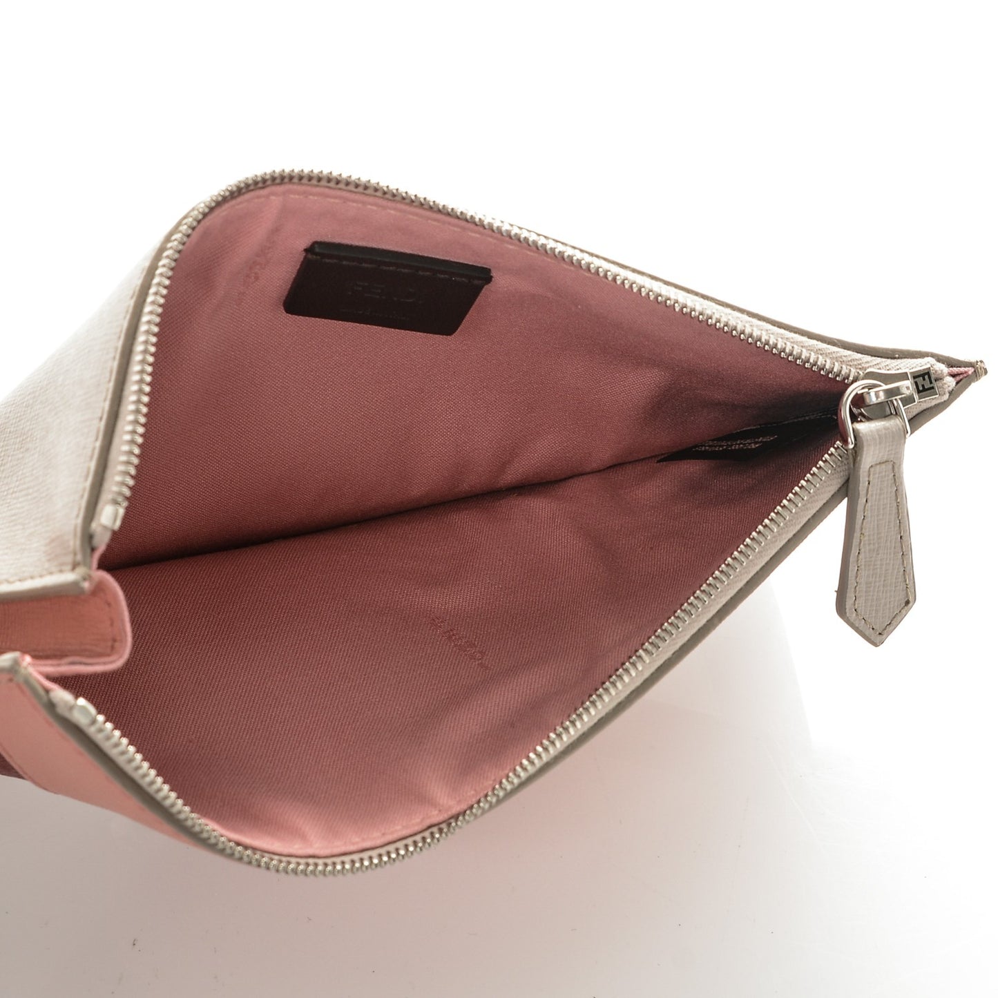 Vitello Elite Crystal Eye Monster Zip Pouch Grigio Polvere Ribes Multicolor