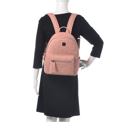 MCM Calfskin Ottomar Monogram Small Backpack Pink 2 of 10