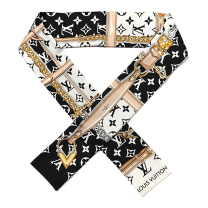 Louis Vuitton Silk Monogram Confidential Bandeau Black 1 of 4