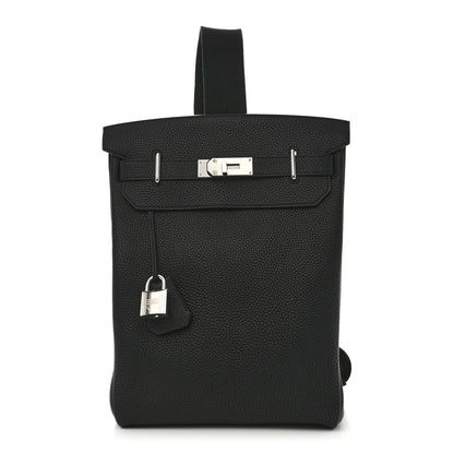 Hermes Togo Hac a Dos GM Backpack Black 1 of 10
