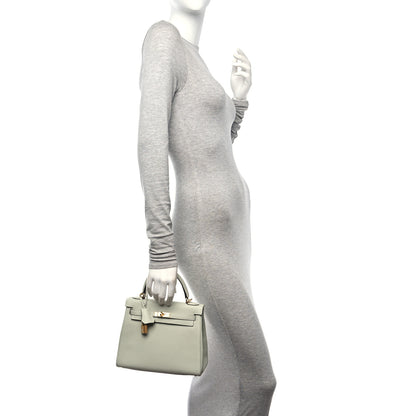 Hermes Togo Kelly Retourne 25 Gris Neve 2 of 10