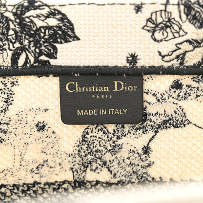Christian Dior Canvas Zodiac Toile De Jouy Embroidered Medium Book Tote Latte 6 of 10