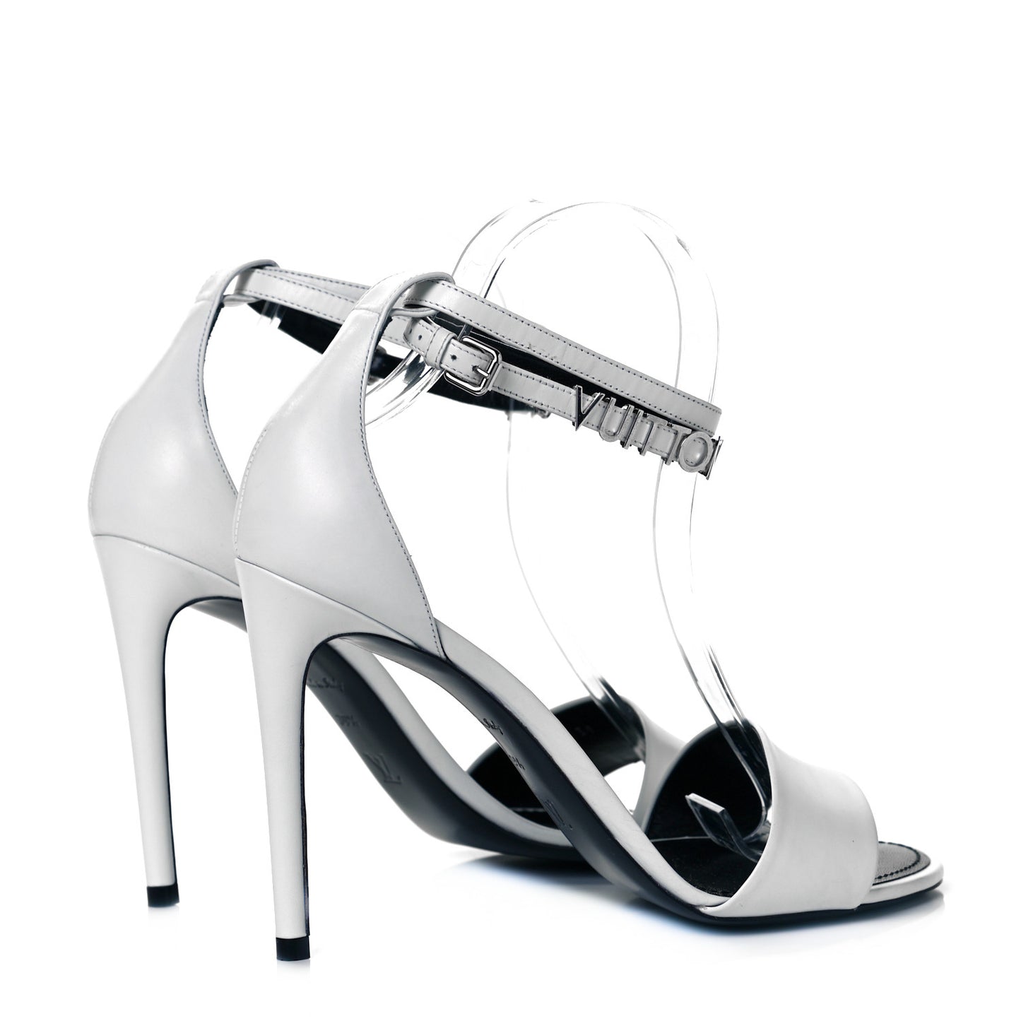 Calfskin Call Back Sandals 39.5 White