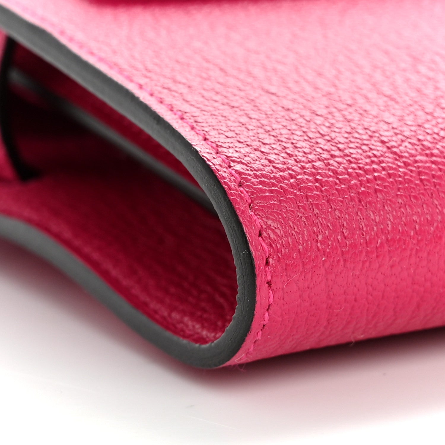 Hermes Chevre Mysore Kelly Wallet To Go Rose Mexico 9 of 11