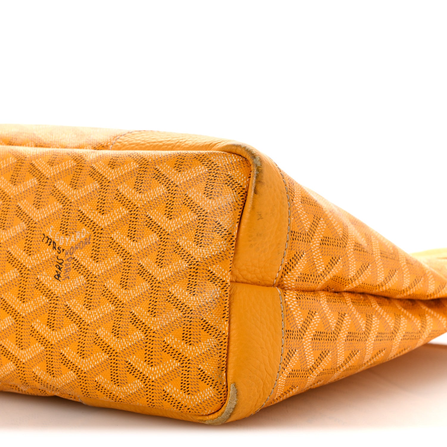 Goyard Goyardine Grenadines Hobo Yellow 10 of 13