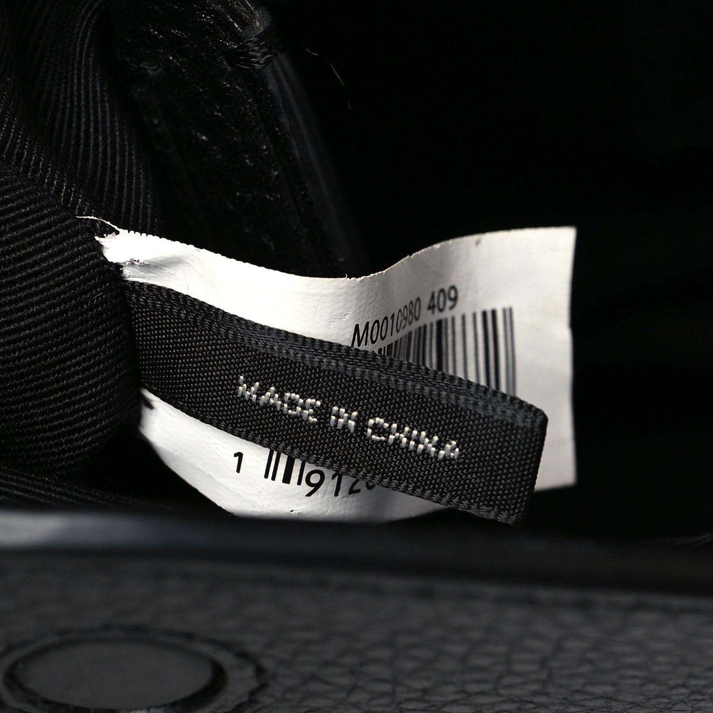 Pebbled Calfskin Crossbody Black Blue