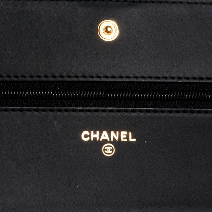 Chanel Caviar Quilted Boy Wallet On Chain WOC Black 6 of 9