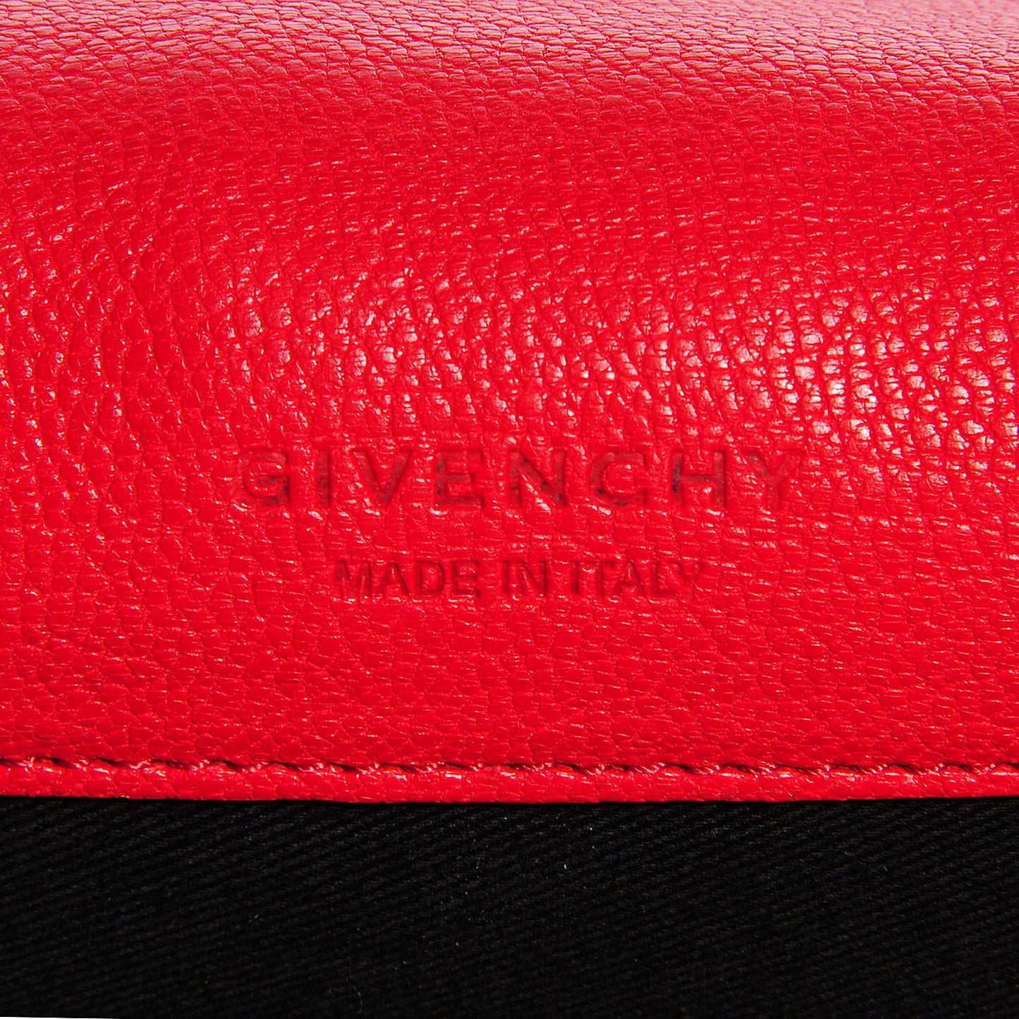 Sugar Goatskin Obsedia Chain Shoulder Bag Red