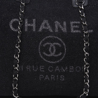 Chanel Lurex Boucle Medium Deauville Tote Black 10 of 10