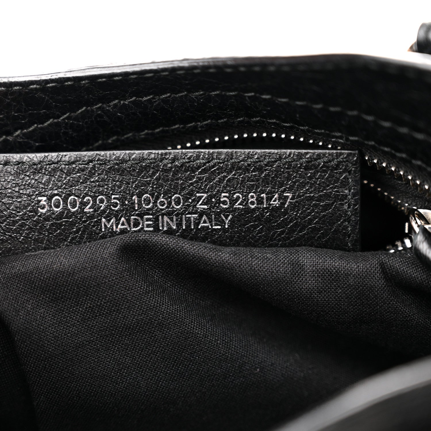 Balenciaga Agneau Classic Silver Hardware Mini City Logo Strap Black White 7 of 10