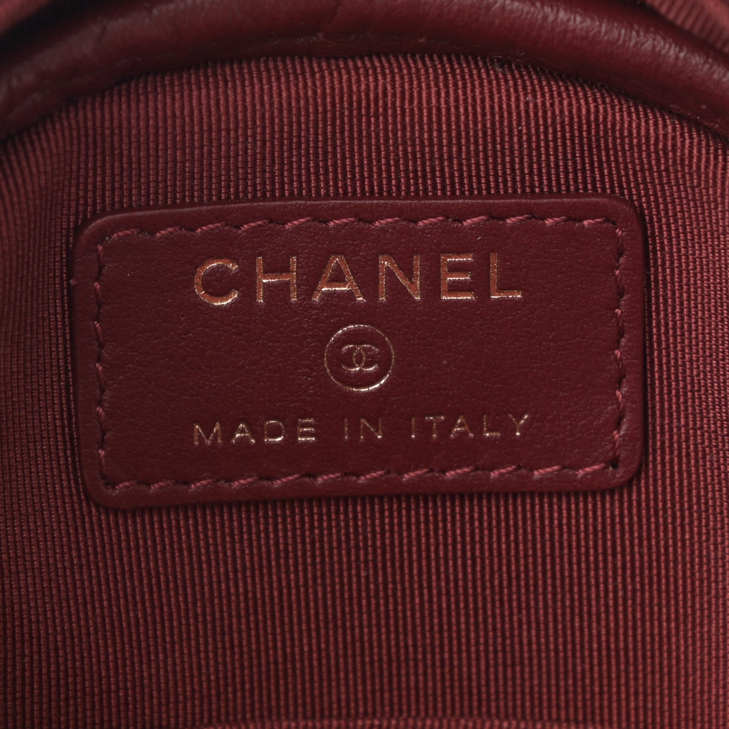 Chanel Tweed Quilted Round Clutch With Chain Red 6 of 11