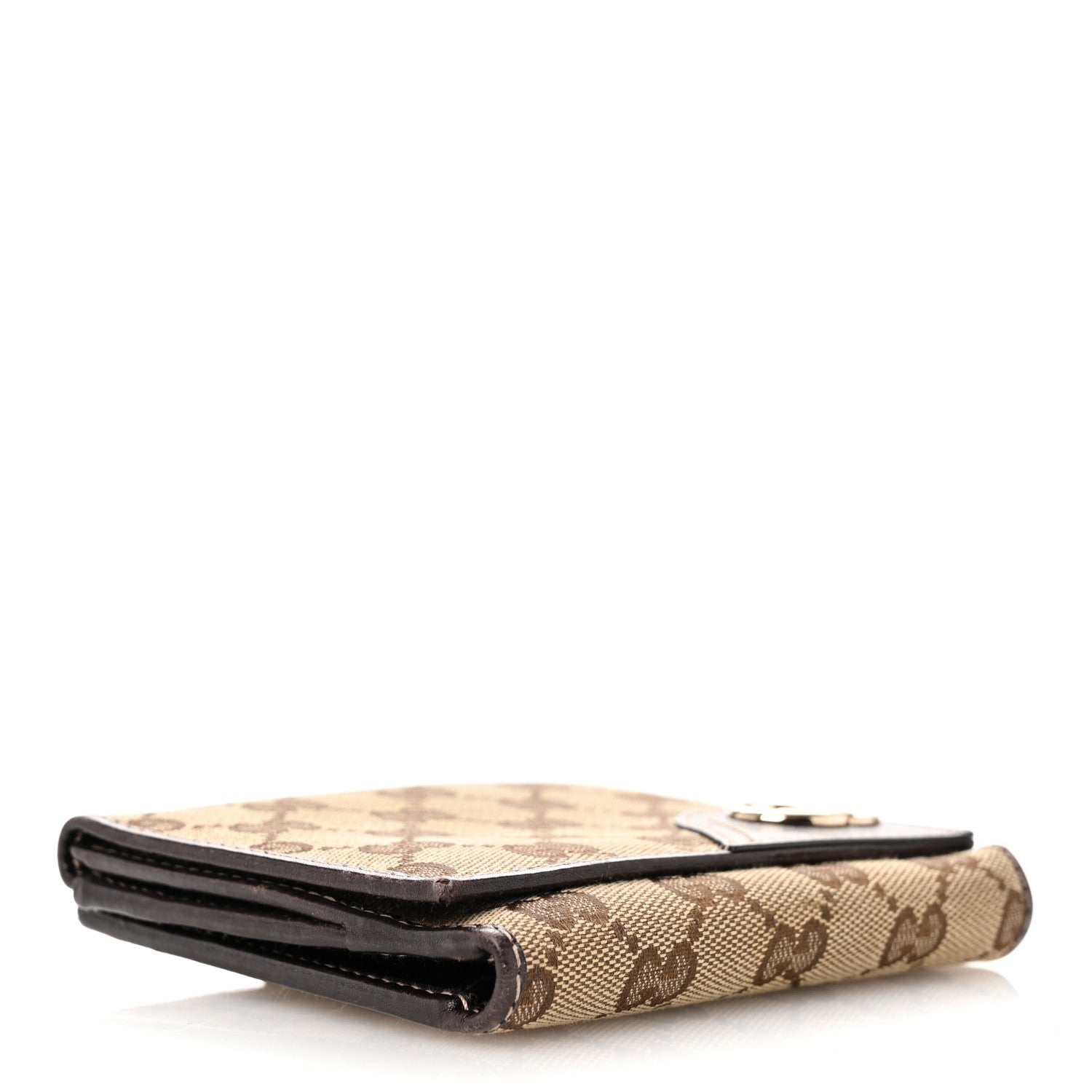 Gucci Monogram New Britt French Wallet Dark Brown 4 of 7