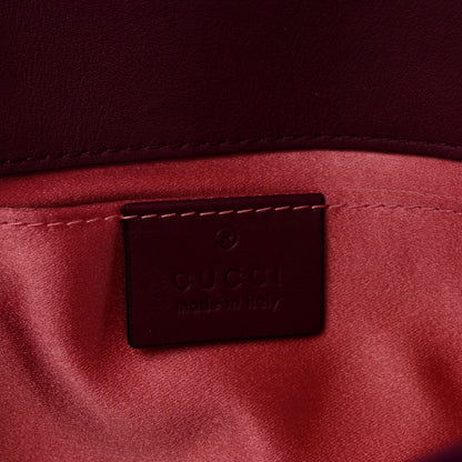 Gucci Velvet Matelasse Mini GG Marmont Shoulder Bag Fuchsia Violet Cyclamen 6 of 10