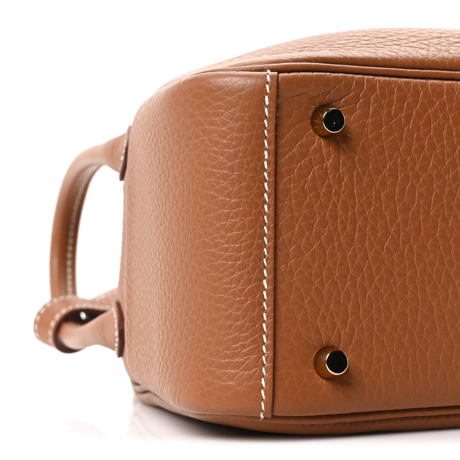 Hermes Taurillon Clemence Mini Lindy 20 Gold 8 of 9