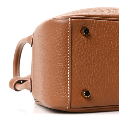 Hermes Taurillon Clemence Mini Lindy 20 Gold 8 of 9