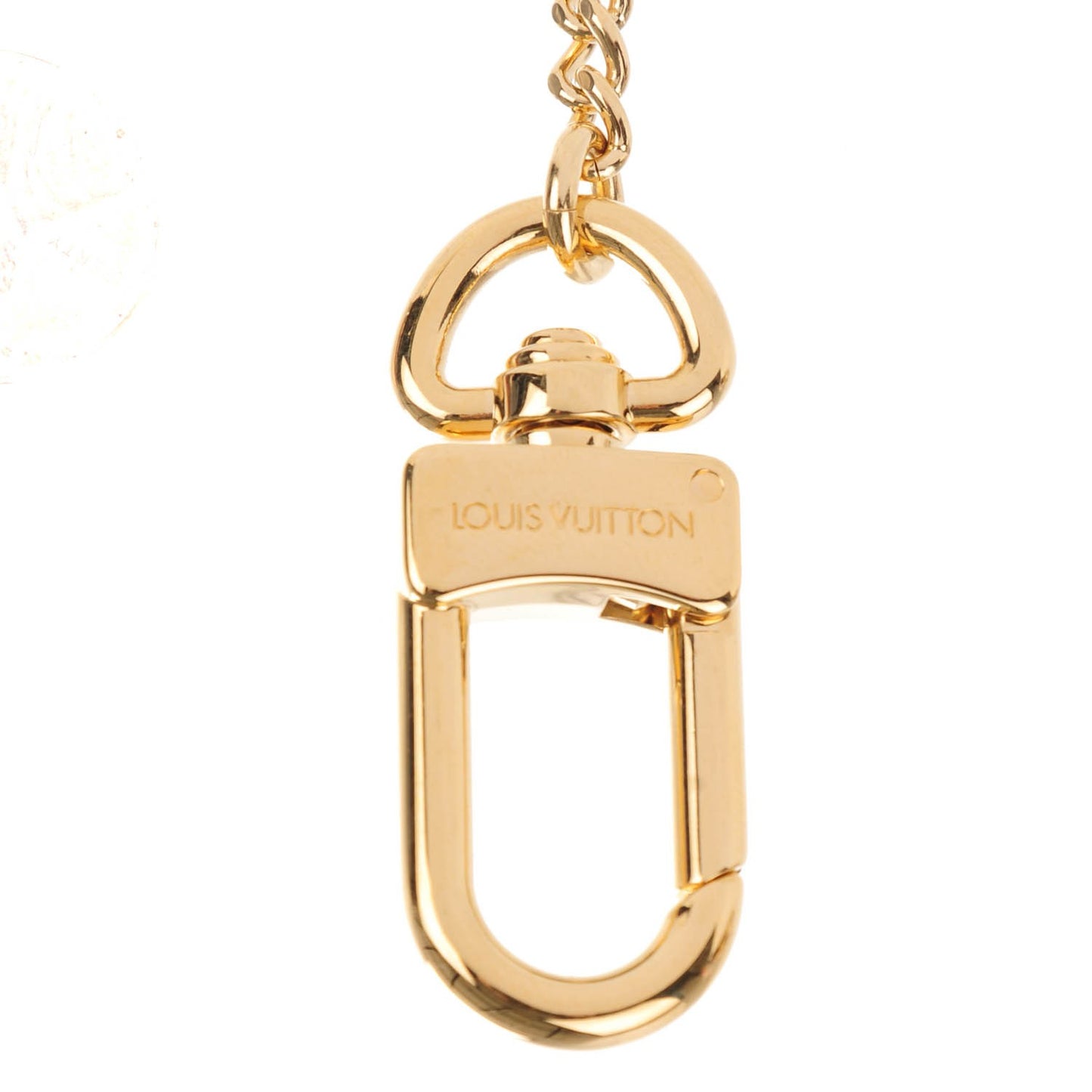 Metal Pochette Extender Key Ring Chain Gold