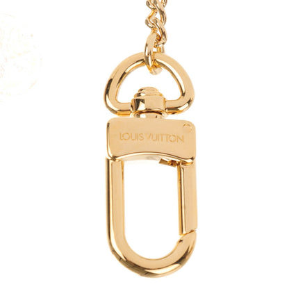 Louis Vuitton Metal Pochette Extender Key Ring Chain Gold 3 of 4