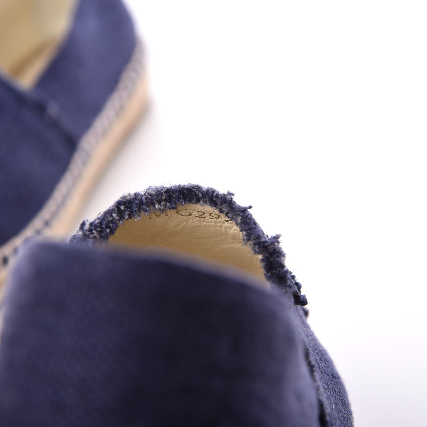 Linen CC Espadrilles 38 Blue Black