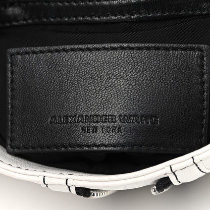 Alexander Wang Lambskin Micro Marti Crossbody White Black 8 of 9