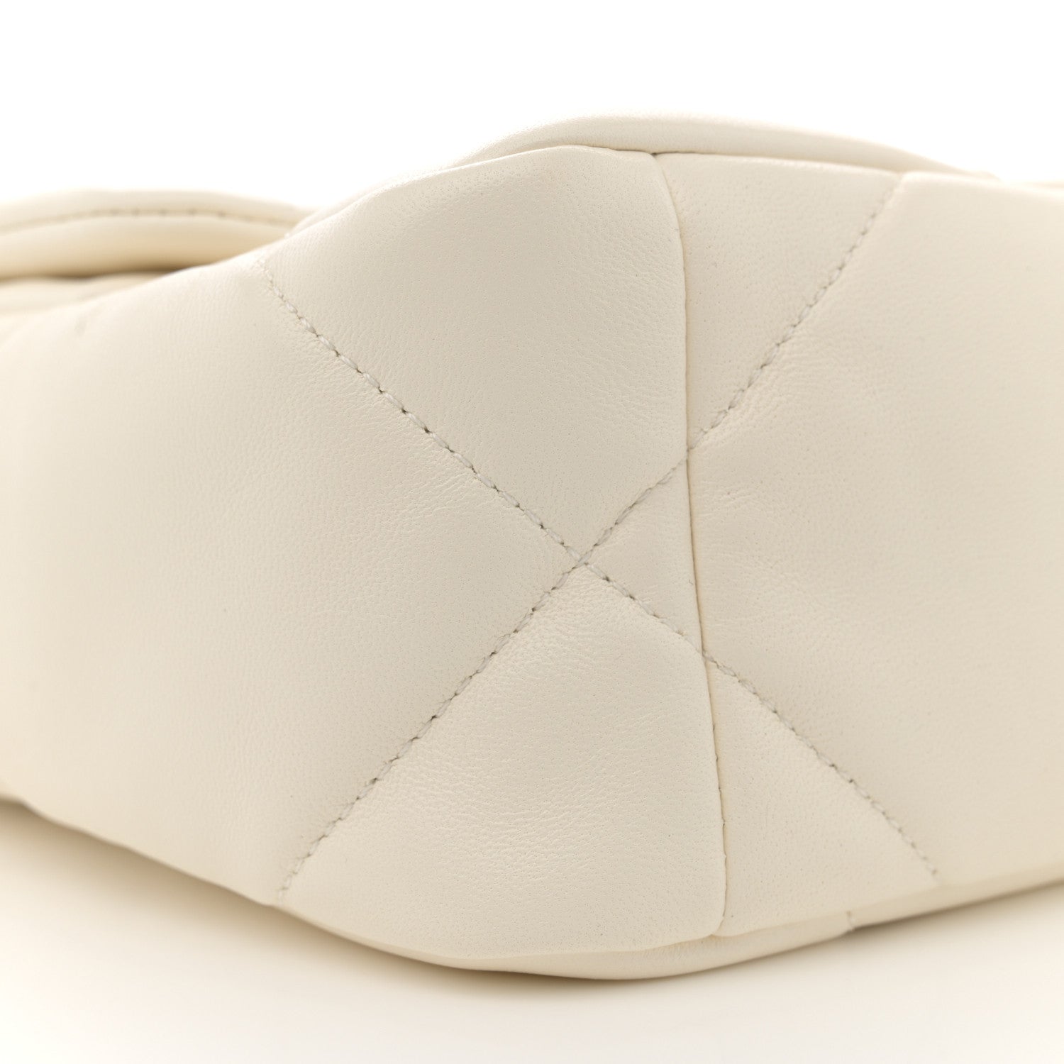 Chanel Lambskin Quilted Medium Chanel 19 Flap White 9 of 11