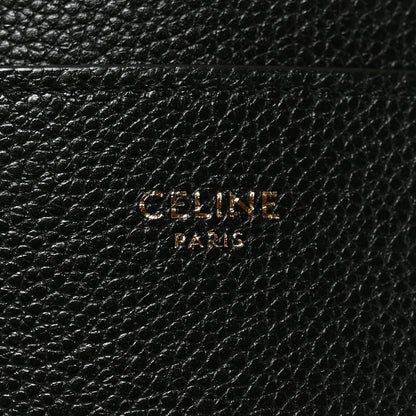 Celine Soft Grained Calfskin Sangle Bucket Bag Black 6 of 9