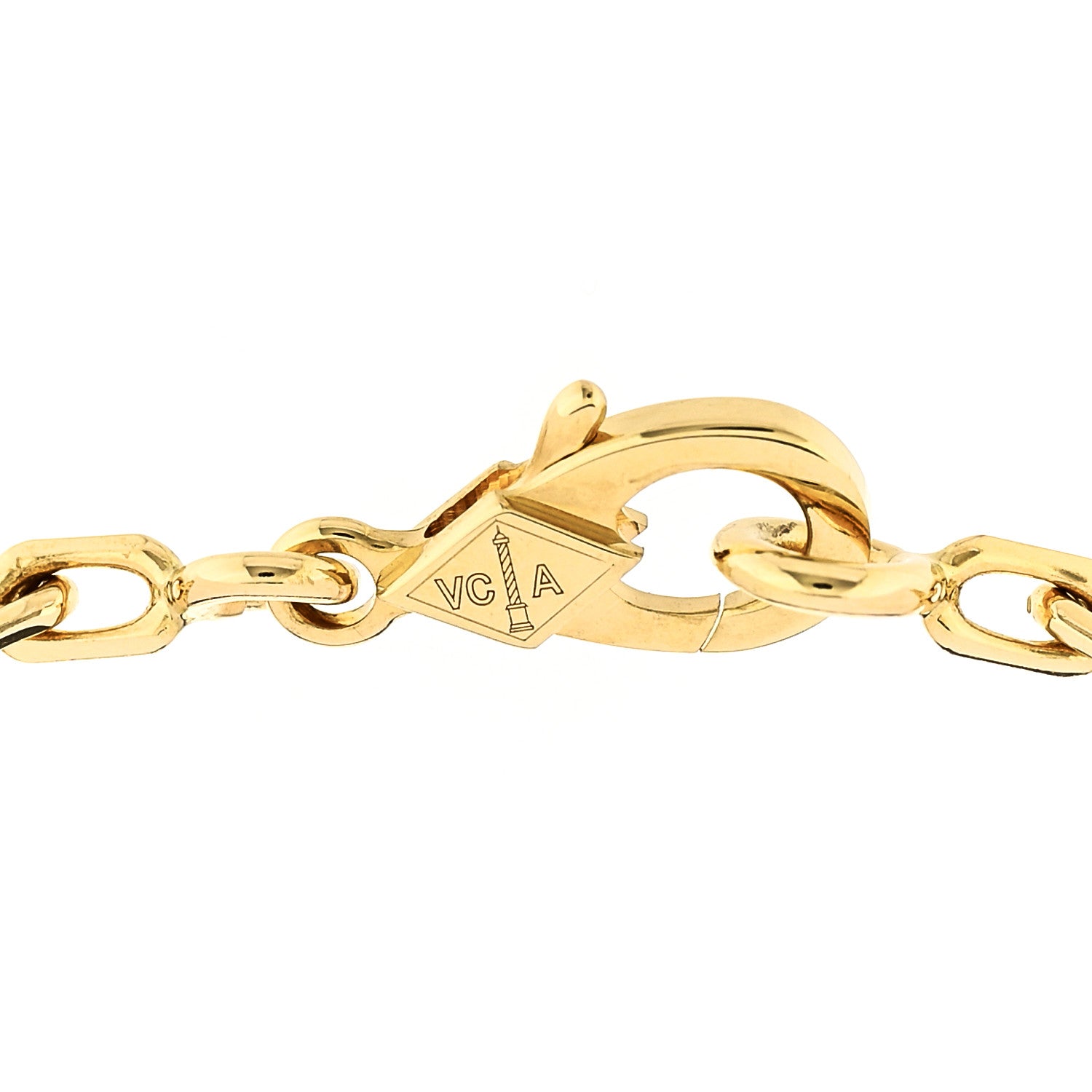 Van Cleef & Arpels 18K Yellow Gold Mother of Pearl 5 Motifs Vintage Alhambra Bracelet 3 of 6