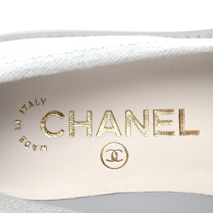 Chanel Denim CC Turnlock Loafers 35 Blue 8 of 11