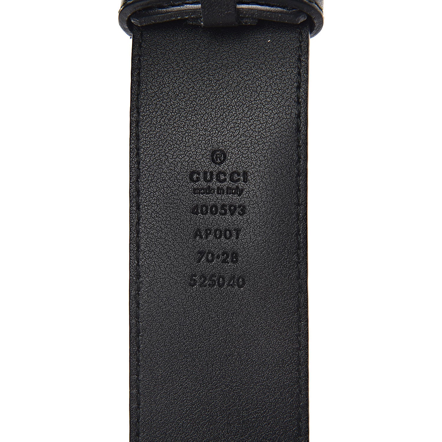 Gucci Calfskin Double G 40mm Belt 70 28 Black 4 of 7