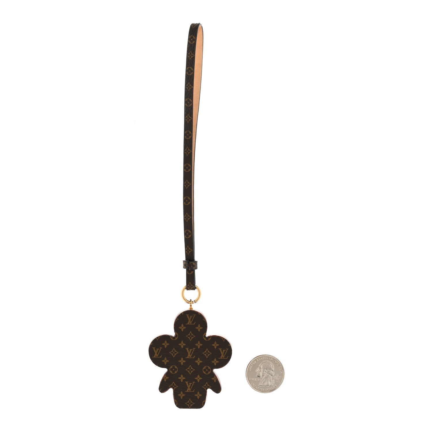 Louis Vuitton Monogram Vivienne Xmas Bag Charm Key Holder Brown 2 of 5