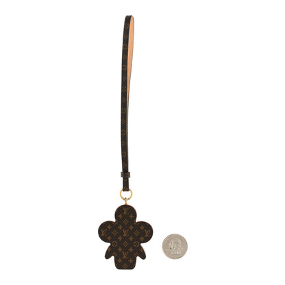 Louis Vuitton Monogram Vivienne Xmas Bag Charm Key Holder Brown 2 of 5
