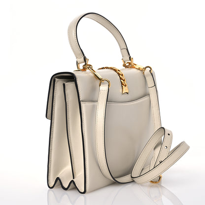 Gucci Azalea Calfskin Small Sylvie 1969 Top Handle Bag White 2 of 19
