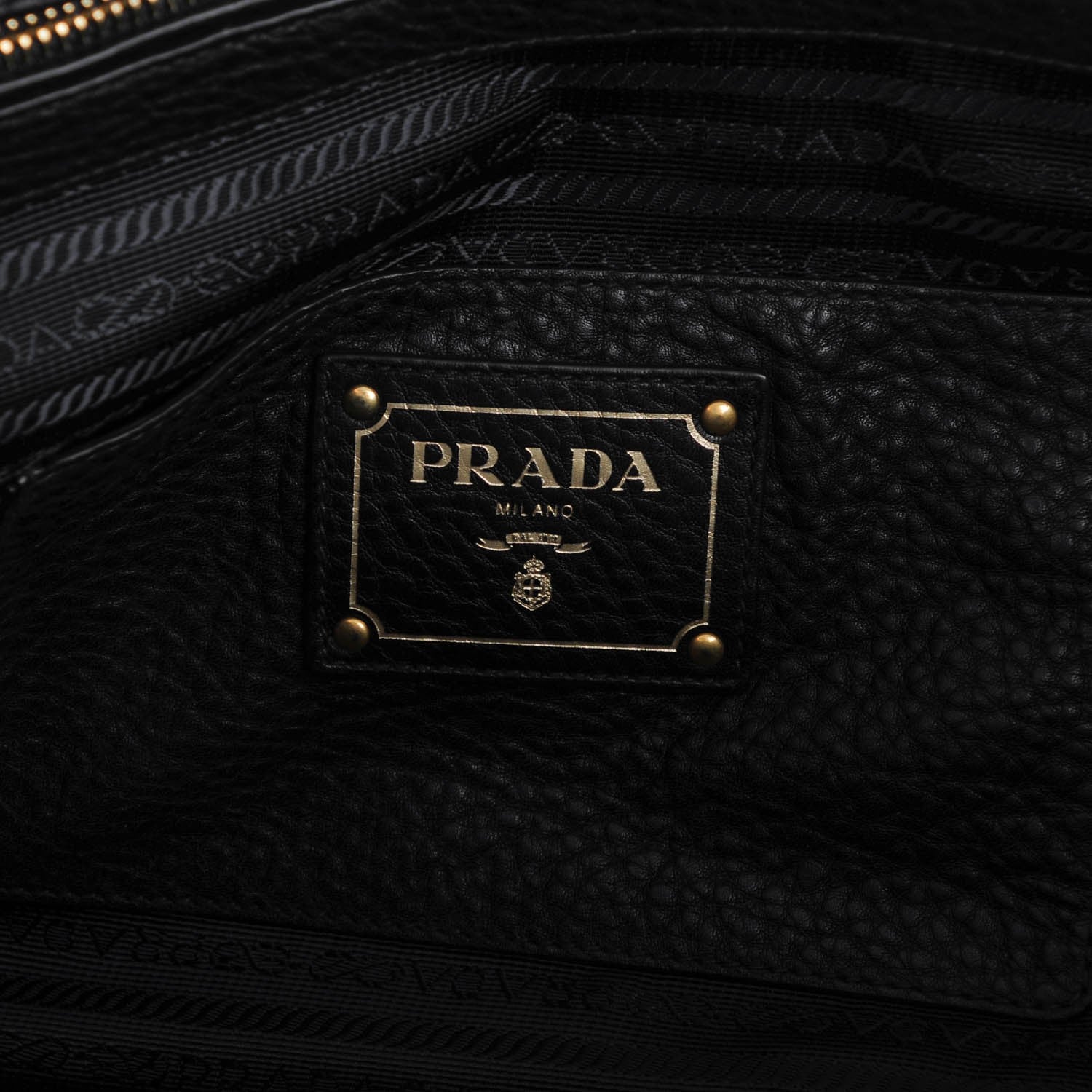 Prada Vitello Daino Tote Nero Black 6 of 8