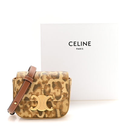 Celine Canvas Triomphe Mini Claude Leopard 12 of 12