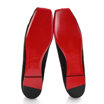 Christian Louboutin Veau Velours Mamadrague Flats 40 Espresso 6 of 9