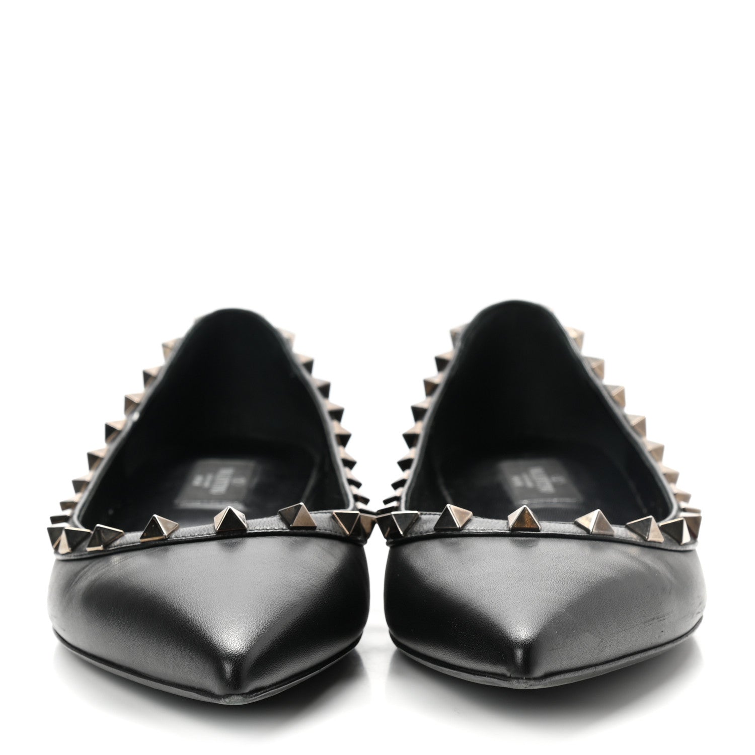 Valentino Garavani Nappa Rockstud Ballerina Flats 37 Black 2 of 9