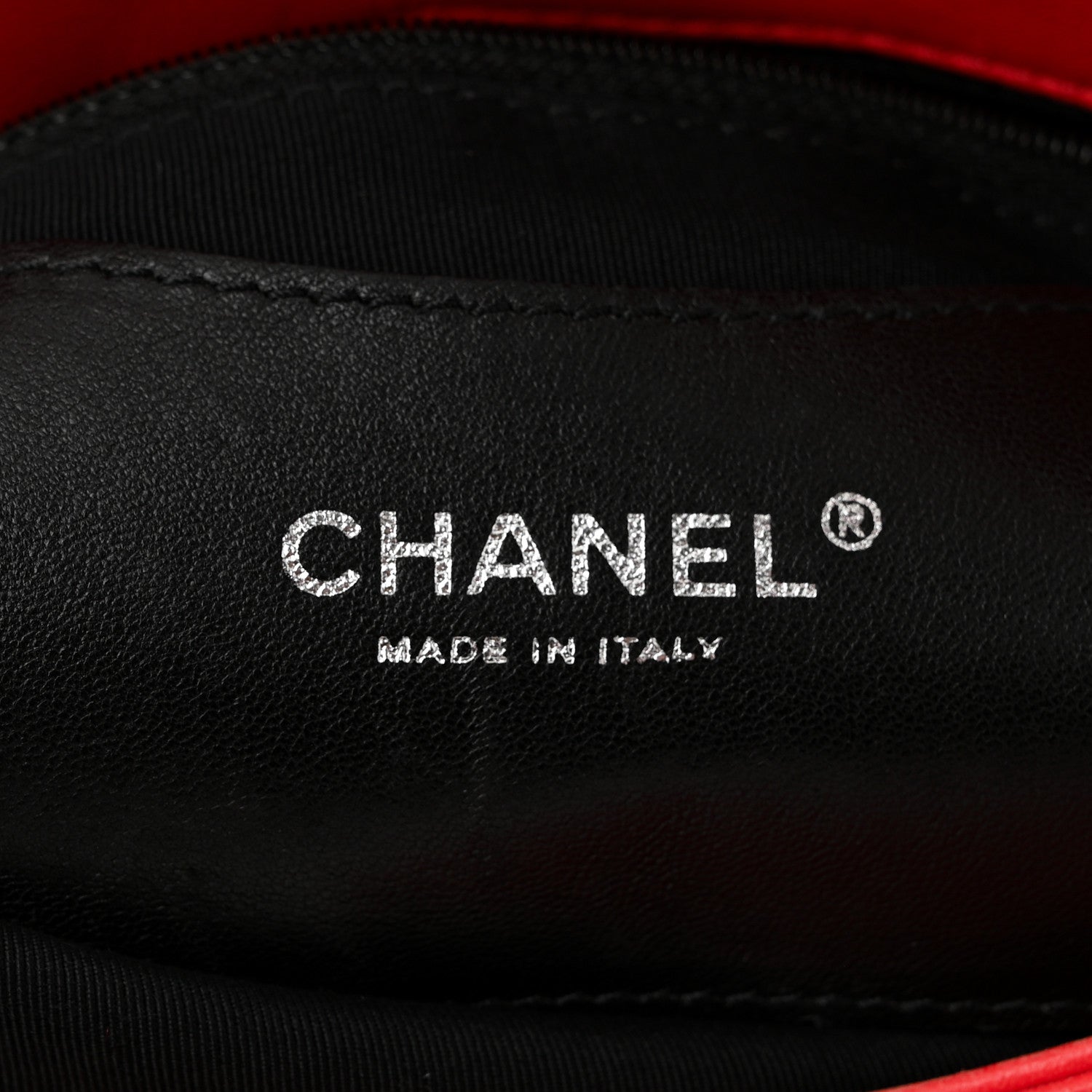 Chanel Patent Hand Embroidered Just Mademoiselle Red 7 of 13