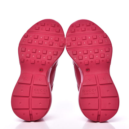 Gucci Calfskin Logo Womens Rhyton Sneakers 36.5 Box Pink 5 of 8