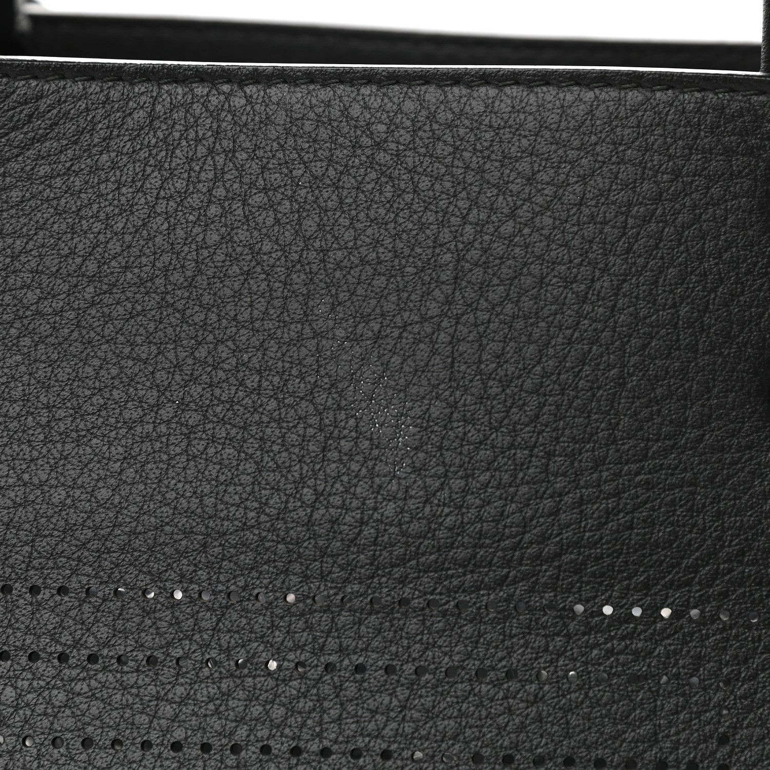 Balenciaga Calfskin Blackout Hardware Perforated Papier B4 Tote Black 7 of 12